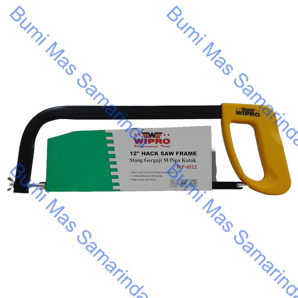Wipro Stang Gergaji Gagang PVC Gagang Aluminium 12" / Hacksaw Frame Wipro