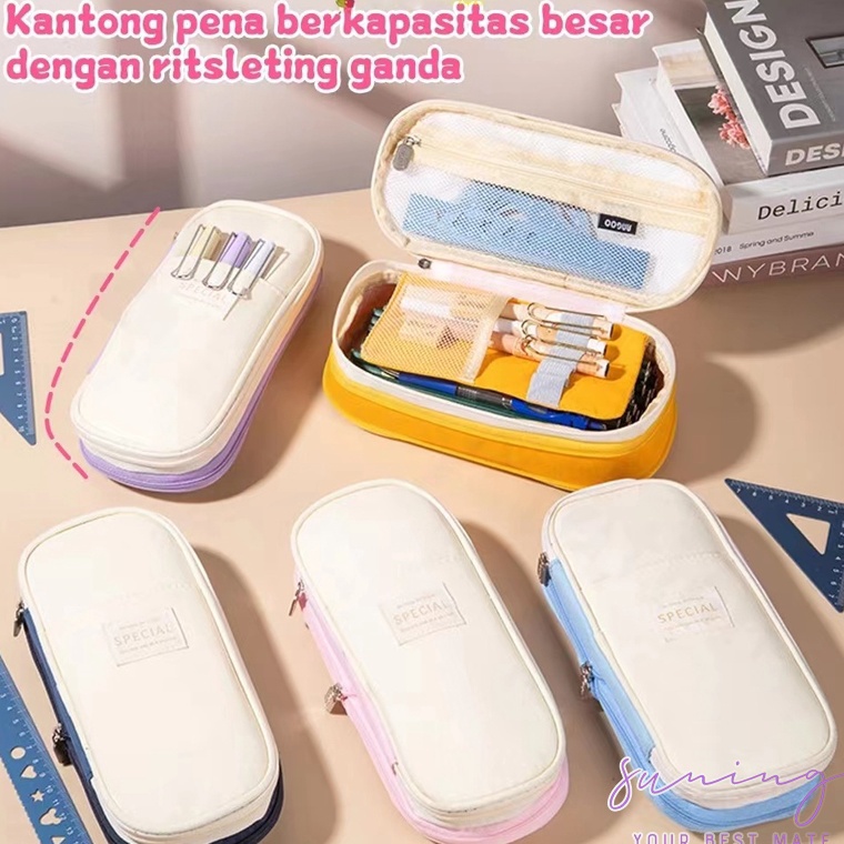 

KODE W35E Tempat pensilkotak alat tulis berkapasitas besarSuning Mall