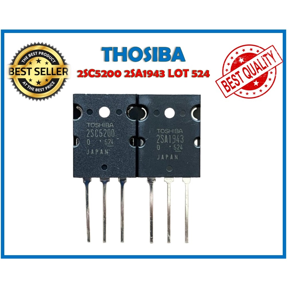 TRANSISTOR A1943 C5200 LOT 524 ORIGINAL JAPAN TR THOSIBA