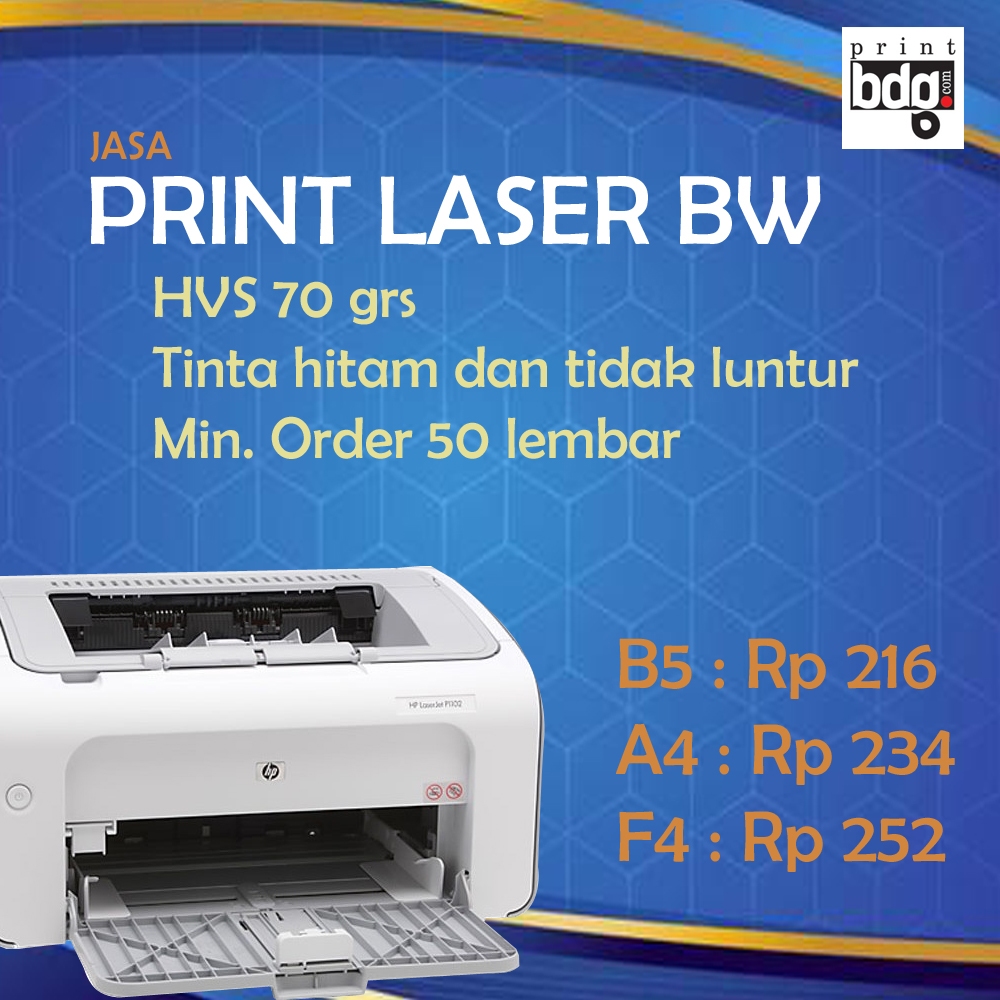 

Print Laser (BW) Murah Skripsi/TA/Buku/Makalah/Karya Ilmiah/Proposal HVS A4 70 Gram