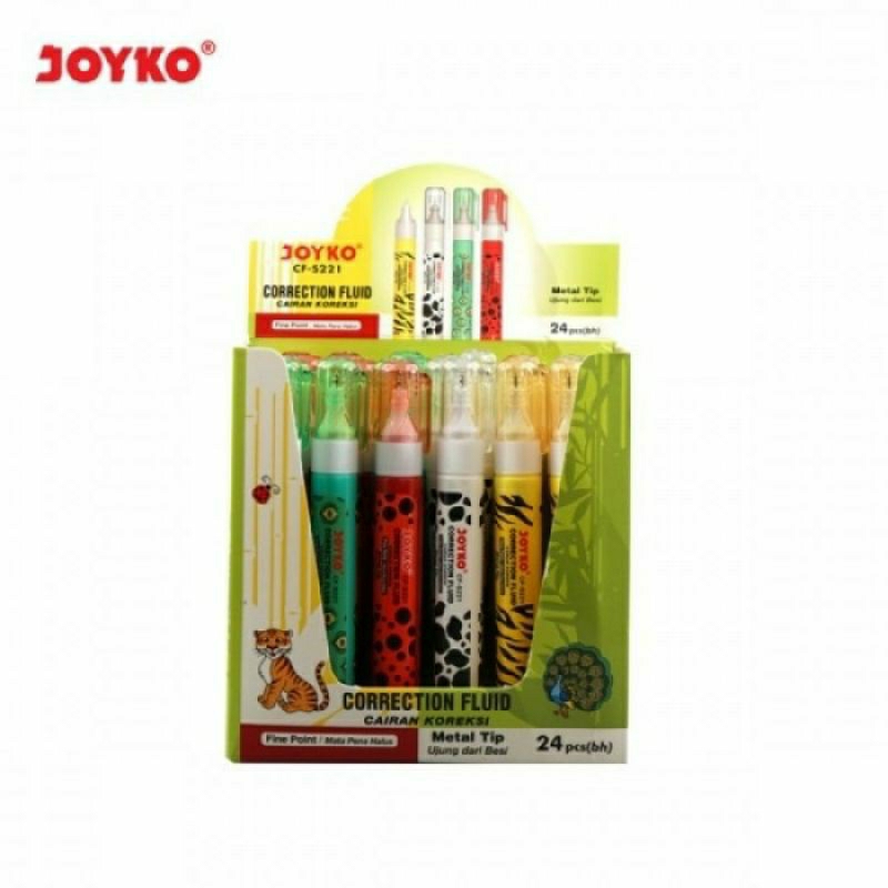 

[1BOX / 24PCS] CORRECTION FLUID S-221 JOYKO / CAIRAN KOREKSI / TIPEX S221 JK