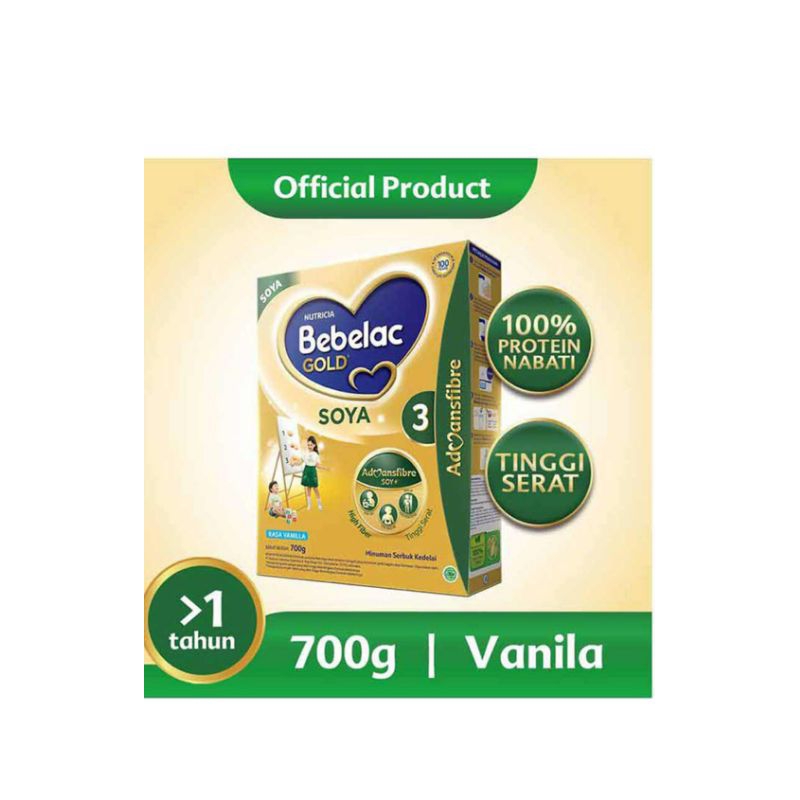 Bebelac 3 gold soya hijau 700 gram/ susu bebelac / susu soya