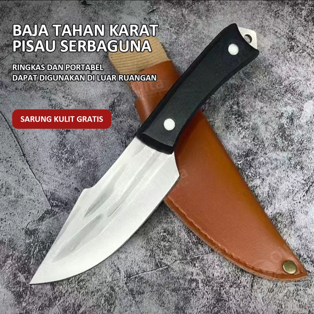 Oita Pisau Tulang Pisau Survival Pisau Daging Pisau Koki Jepang Super Tajam Pisau Outdoor Berkemah