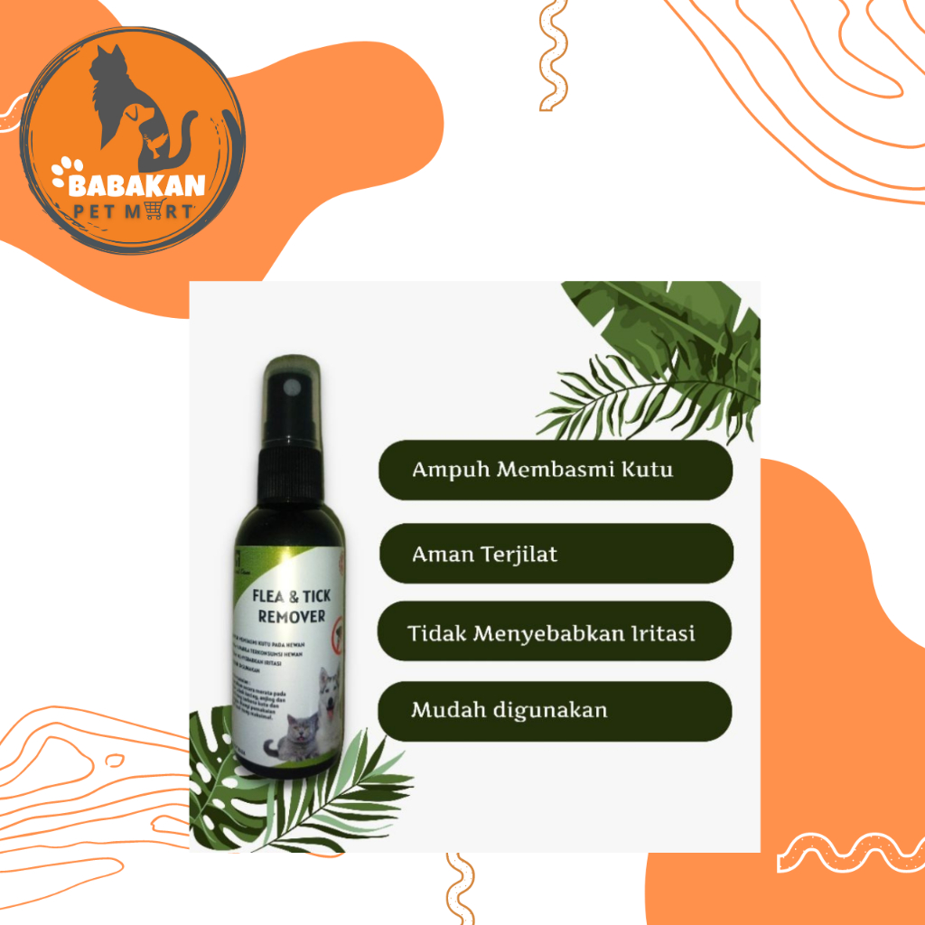 Obat Kutu Kucing Spray Aman Terjilat Flea & Tick Remover