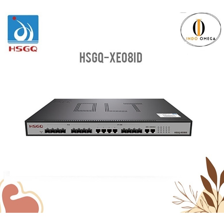 HSGQ XE08ID OLT 8 PORT EPON OLT 10G Uplink AC+12V DC NON SFP