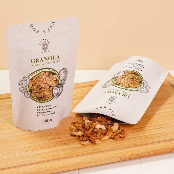 

Granola Crunch Cashew Coconut 150 gr Ramirofood || Sarapan Simple dan Praktis
