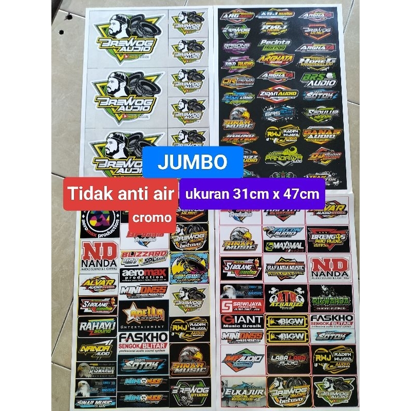 

STIKER SOUND | STIKER AUDIO | STIKER SOUNDSYSTEM | STIKER PACK | STIKER 1 LEMBAR | UKURAN 31cm x 47cm