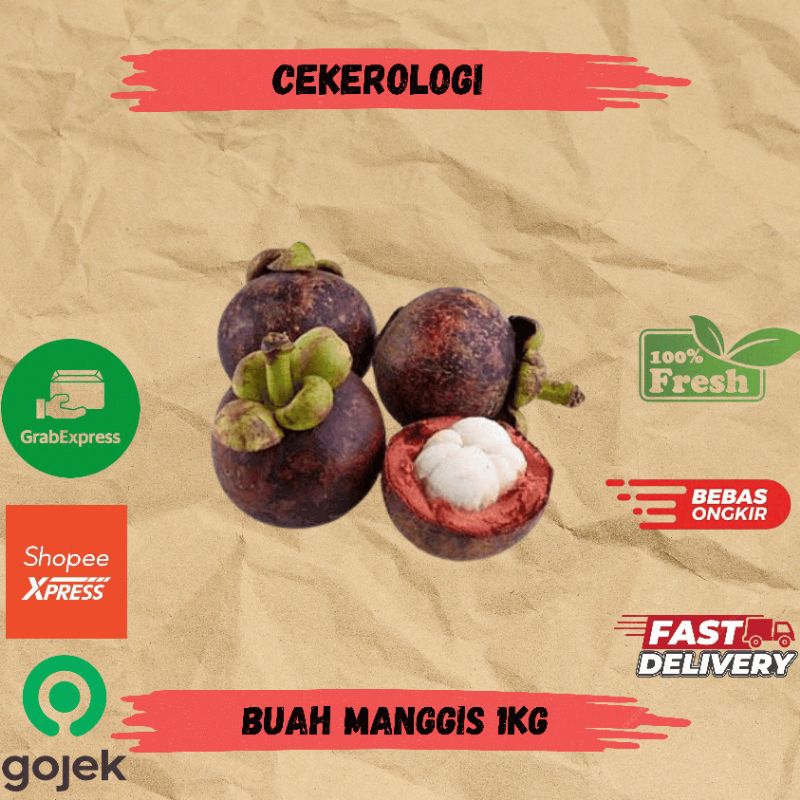 

Buah Manggis 1kg / Biah Manggis / Manggis / Buah Manggis Fresh Berkualitas / JABODETABEK / Buah Manggis / Buah / Buah Buahan