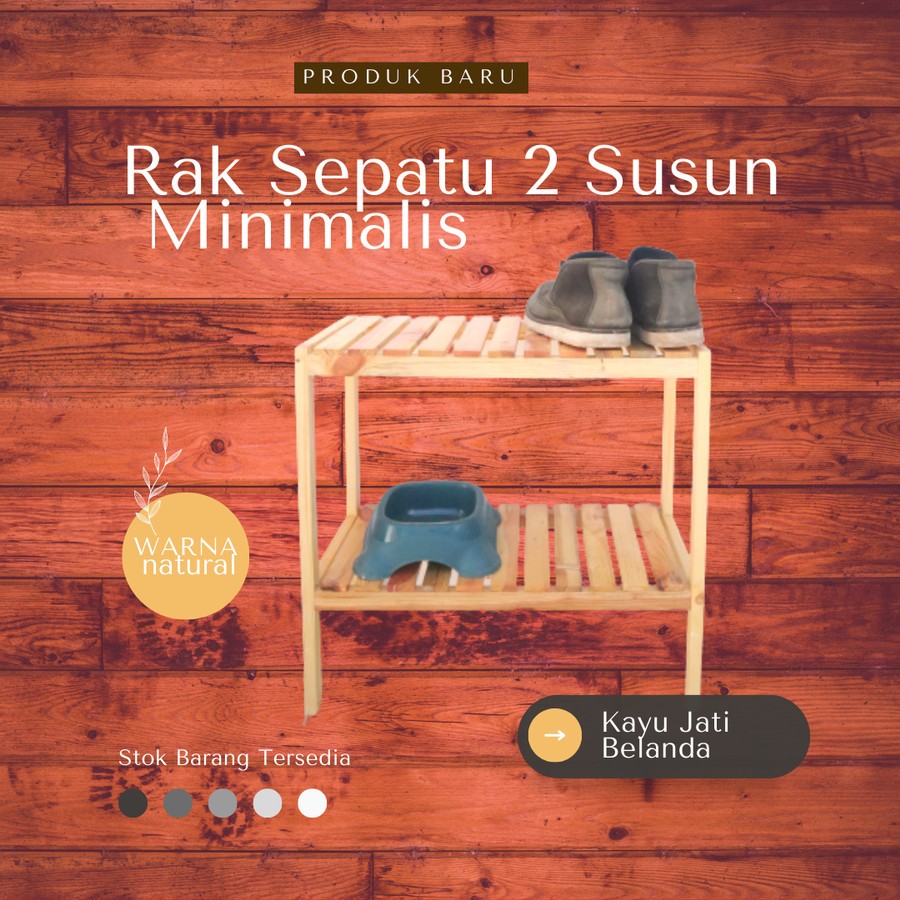 RAK SEPATU 2 SUSUN MINIMALIS