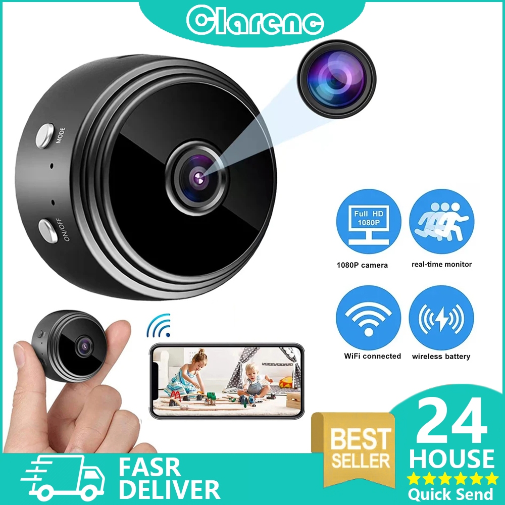 【Penawaran terbatas】Wireless A9 Camera Mini Wifi Hd 1080p Mini/ CCtv Wifi/ Tersembunyi Tanpa Kabel C