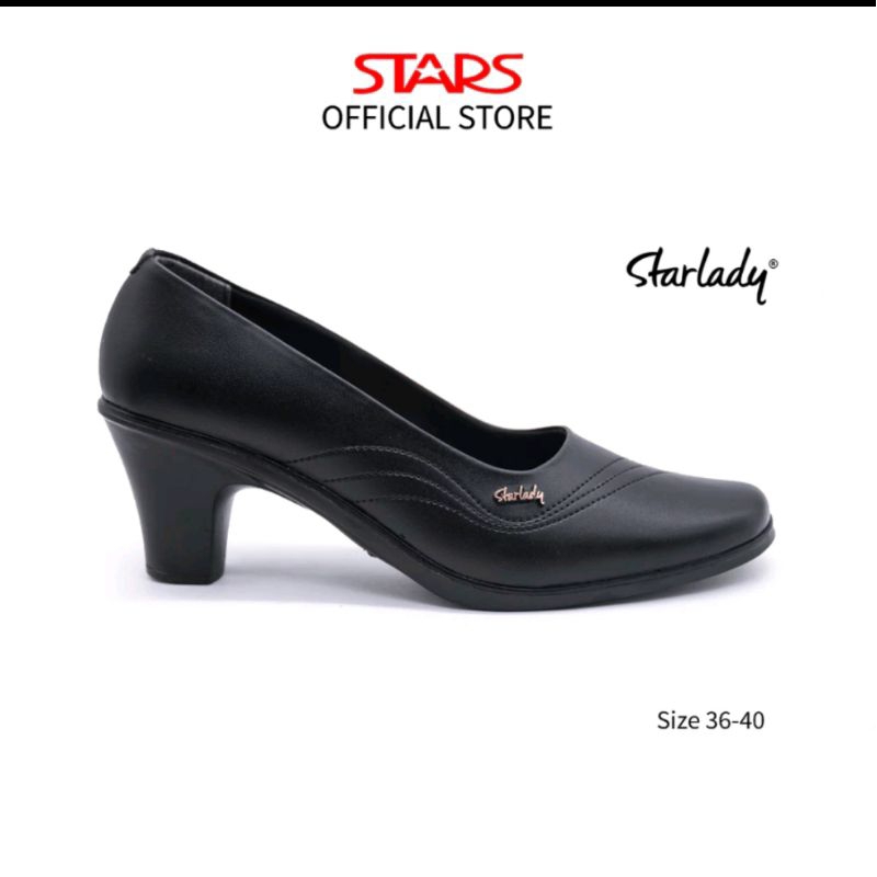 STARLADY Sepatu Formal Heels Wanita Fanta Hitam