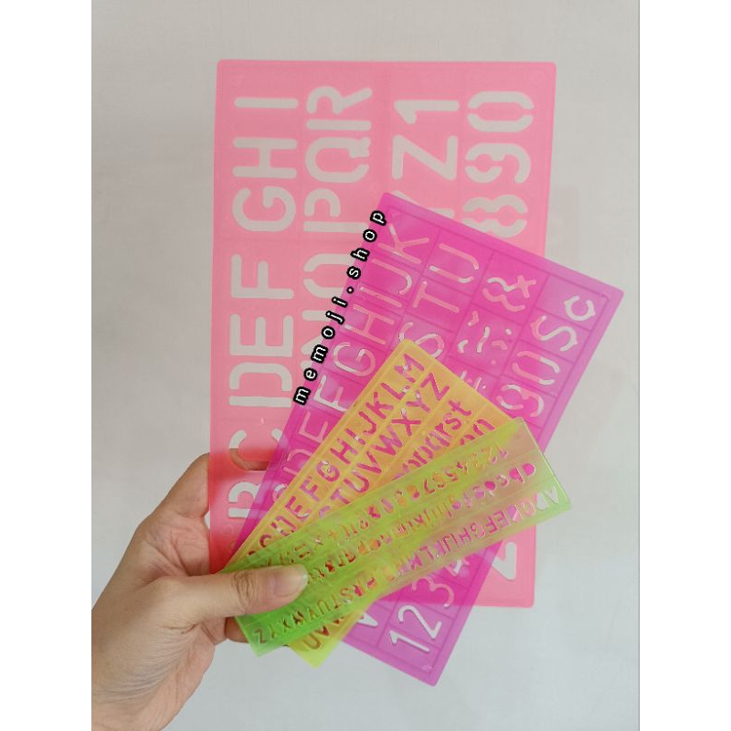 

Penggaris Set isi 4pc Abjad Angka