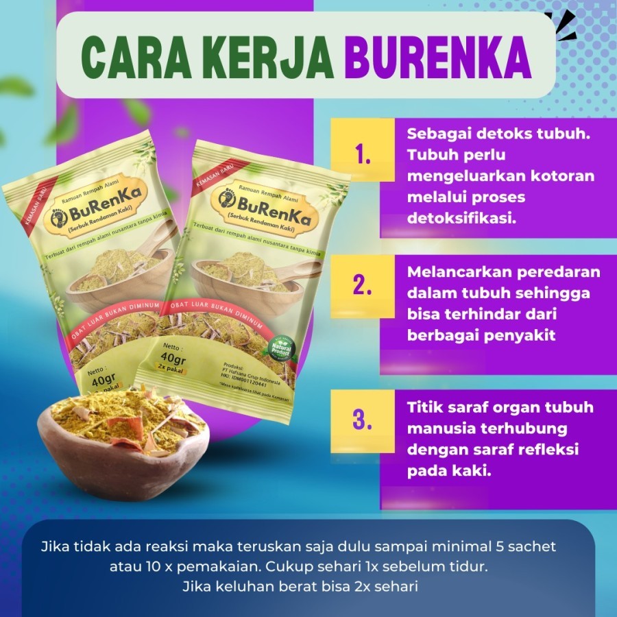 

RHB( SERBUK BURANKA 1SACHET 40 GRAM