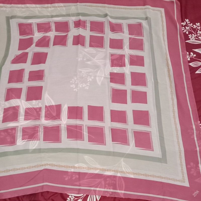 preloved jilbab zoya pink