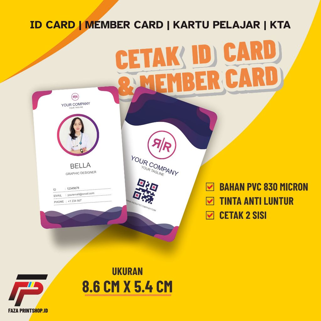

CETAK ID CARD PVC | MEMBER CARD | KTA