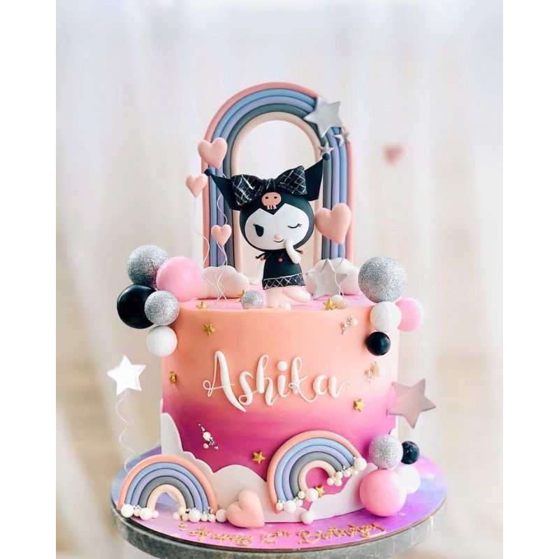 

kuromi cake //cake custom