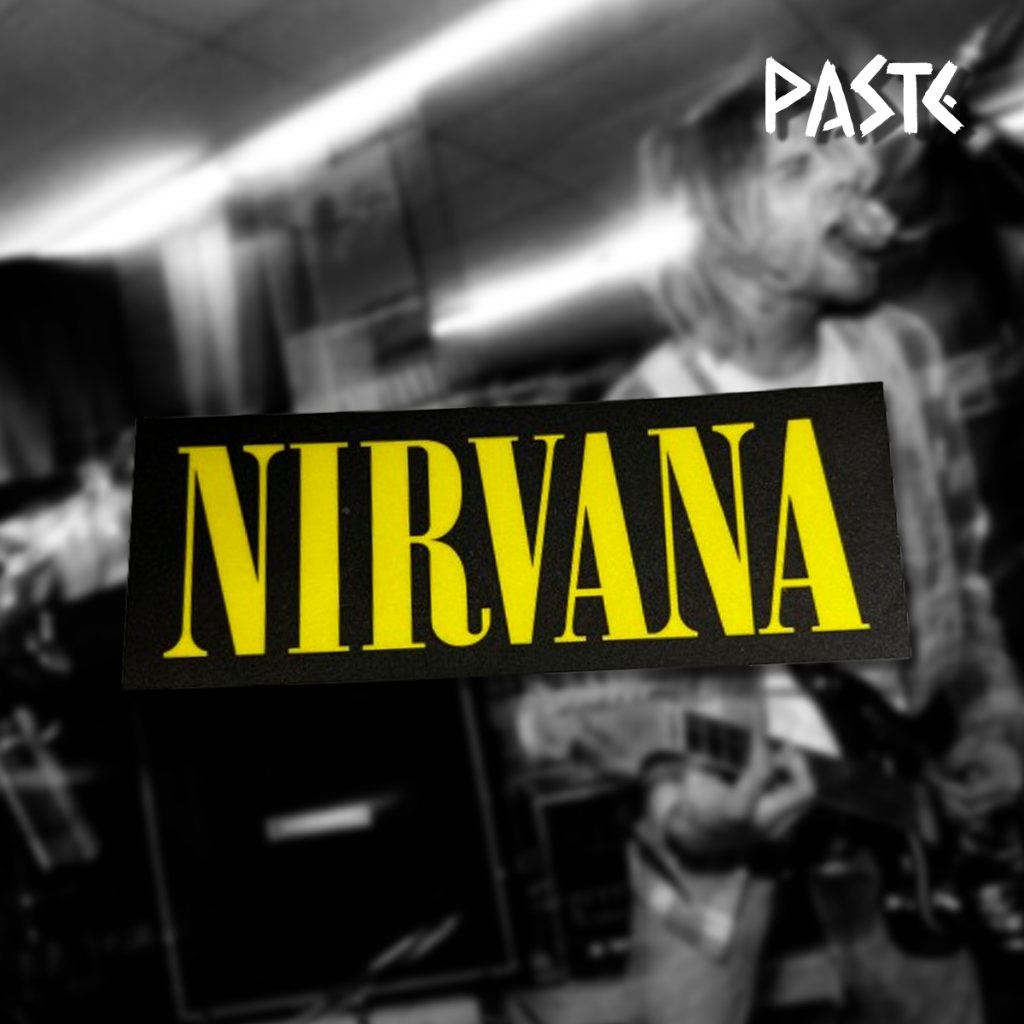 

PASTE - Sticker Band Nirvana Bahan Vinyl Water Proof Doff Anti Air 11,5 x 4 cm