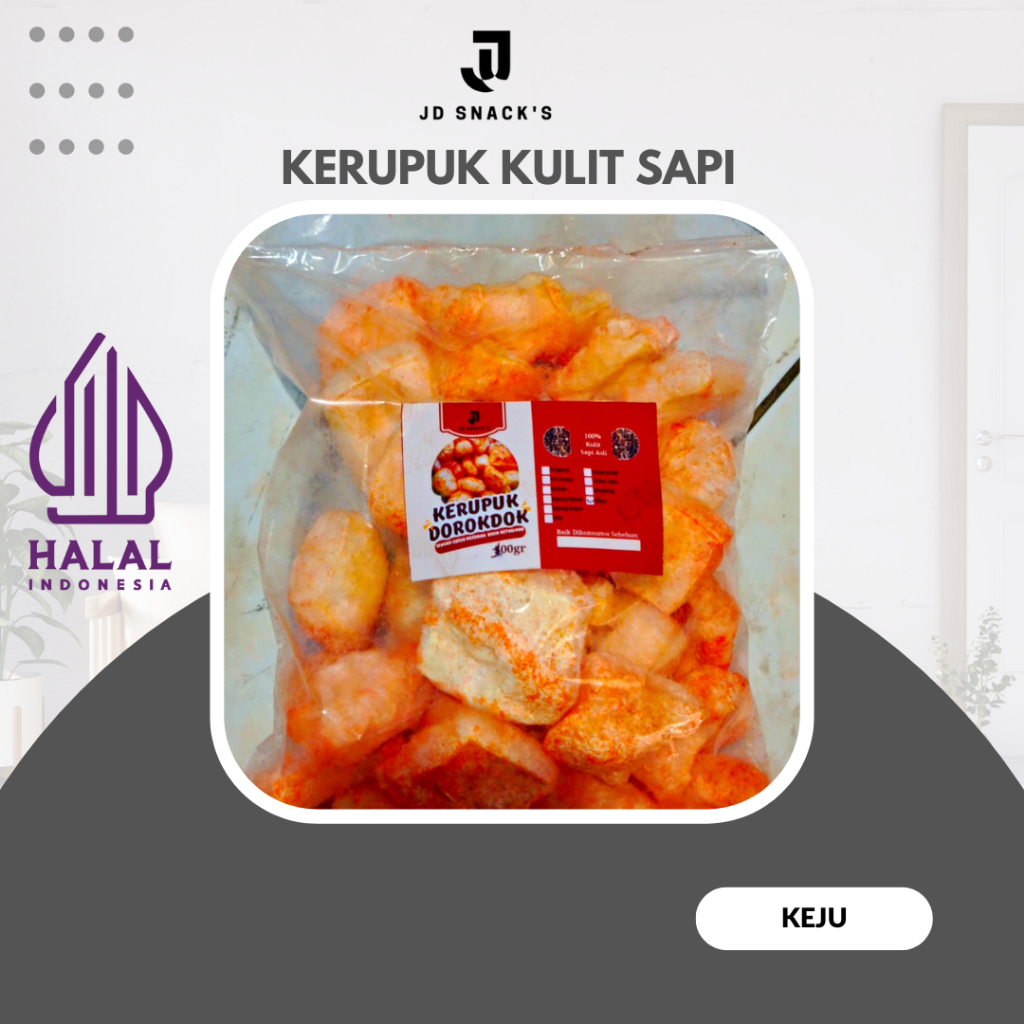 

KERUPUK KULIT DOROKDOK RAMBAK SAPI HALAL RASA KEJU