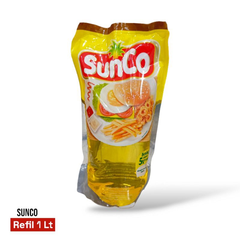 

Minyak Goreng Sunco Pouch 1 Lt - Sunco Refil 1 Liter