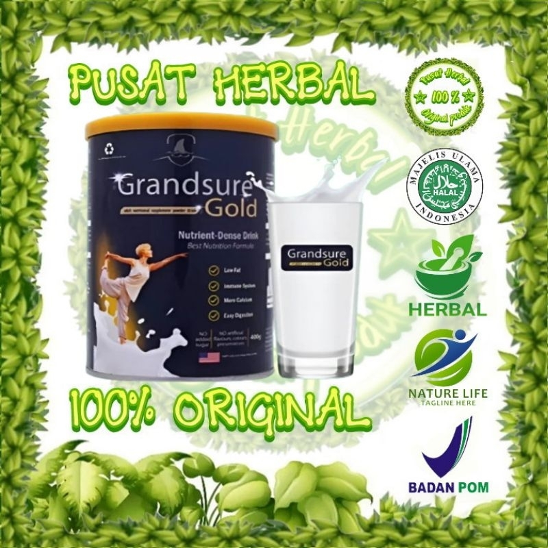 

GRANDSURE GOLD COLOSTRUM MILK 400GR ASLI 100% ORIGINAL IMPORT - GRAND SURE SUSU UNTUK PENDERITA OSTEOPOROSIS