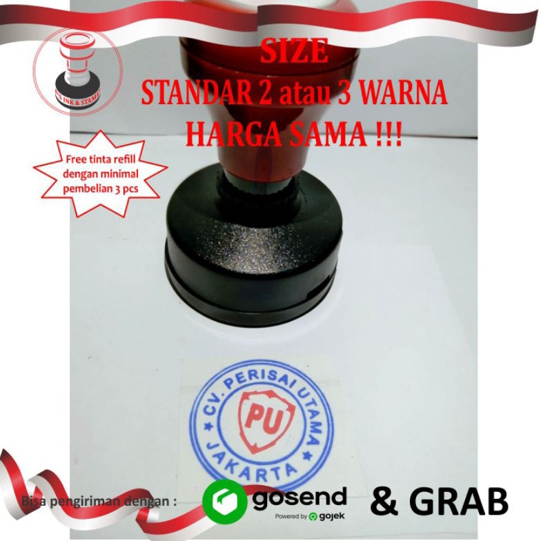 

KODE O14W Stempel FlashOtomatis 2 atau 3 Warna