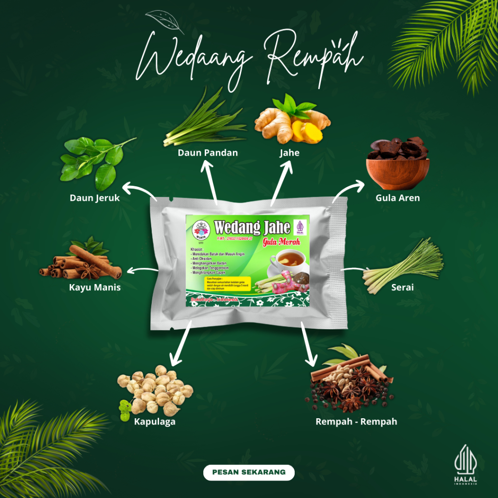 

Wedang Jahe Khas Solo Wijaya MW 1 pack isi 10 bks sudah ada Gula Jahe nya