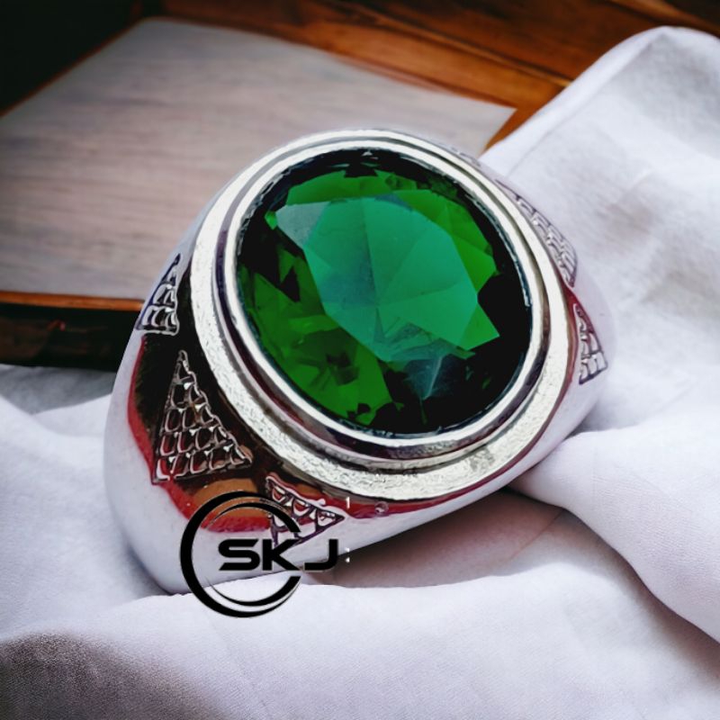 CINCIN BATU GREEN AQUAMARINE OVAL CUTTING