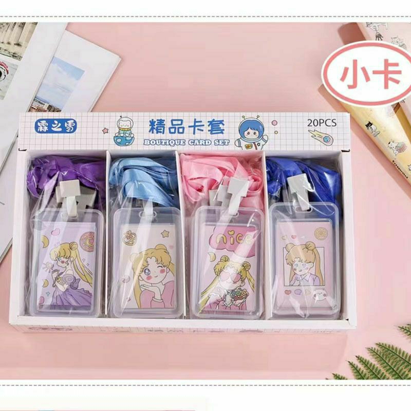 

1 Set Id Card Fancy plus Tali / Id card 2 in 1 sudah ada talinya