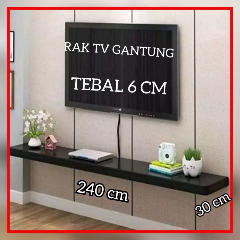 Rak Tv Dinding Meja tv gantung Melayang Tempel Dinding Minimalis