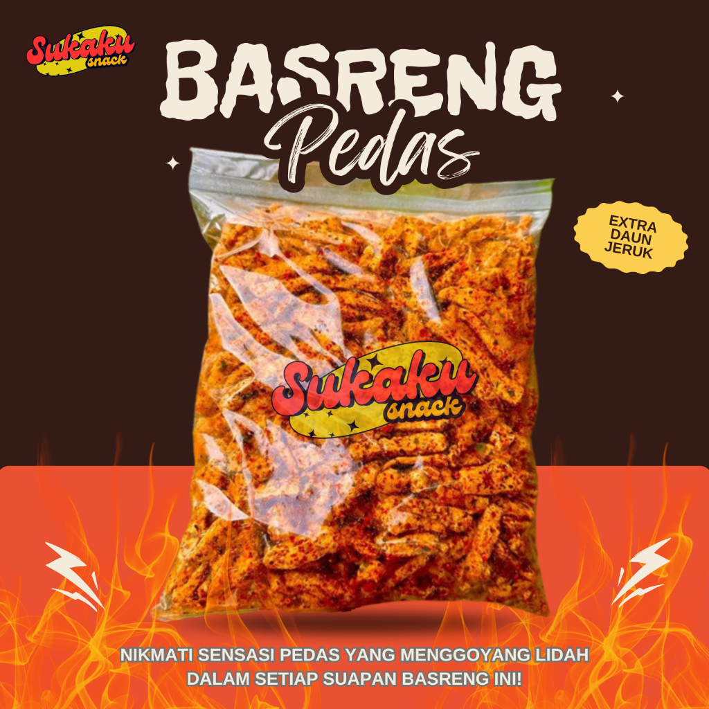 

sukaku - Basreng pedas daun jeruk 500 Gram