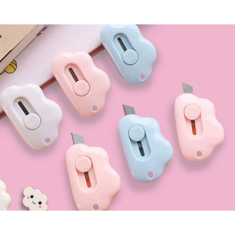 

CUTTER MINI BENTUK AWAN / PISAU KECIL PEMOTONG KERTAS PORTABLE