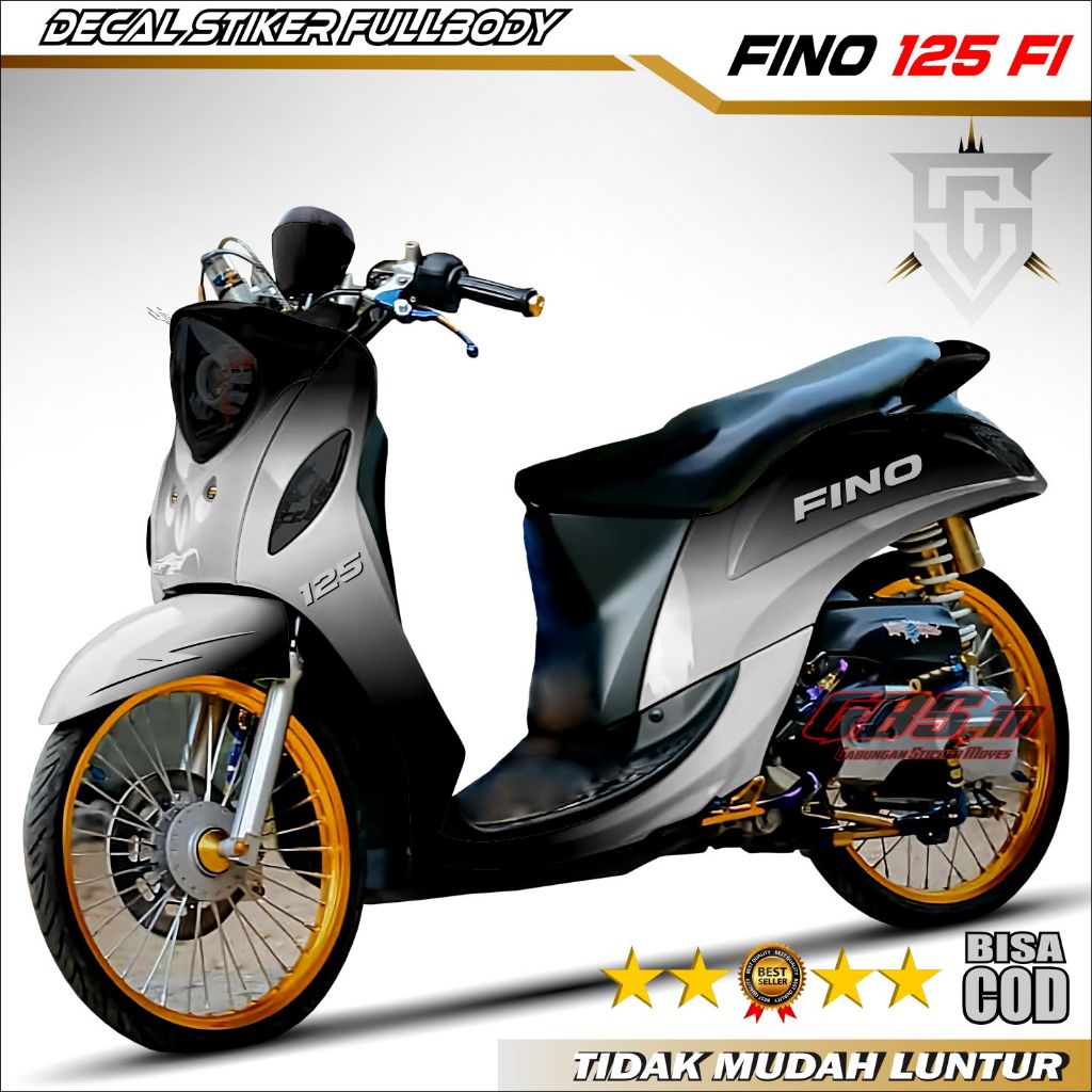 Terbaru - Stiker Decal Motor FINO 125 FI Grande Fremium Fullbody Stiker Fullbody Yamaha New Fino 125