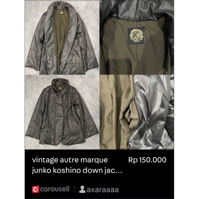 junko koshino down jacket