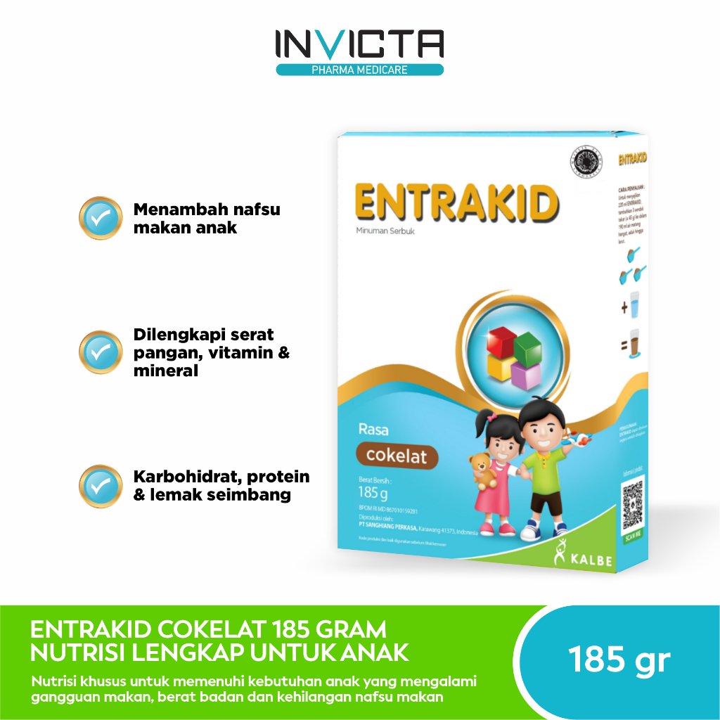 

Entrakid Cokelat (Minuman Nutrisi Lengkap Untuk Anak) - 185 gr