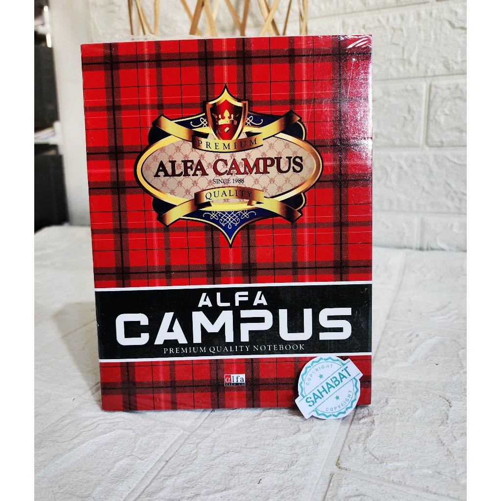 

BUKU TULIS ALFA CAMPUS 38 LEMBAR (10PCS) UKURAN KWARTO/PENDEK