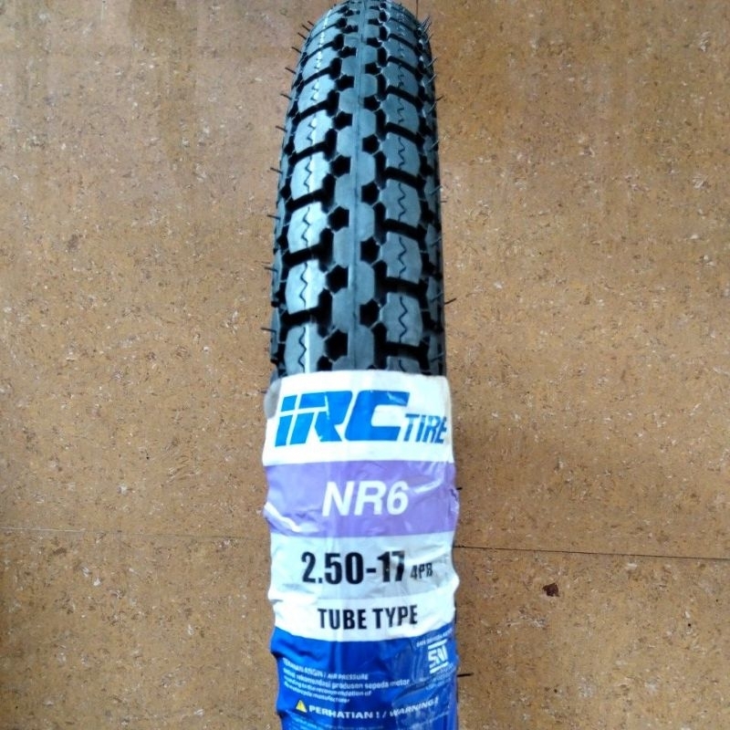 Ban Luar Original IRC 250 -17 NR6 Tube Type Ban Motor Irc NR 6 2.50 Ring 17 Tubetype Honda Astrea Gr