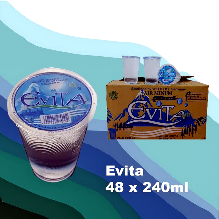 

Air Minum Mineral Evita Cup 240ml Carton