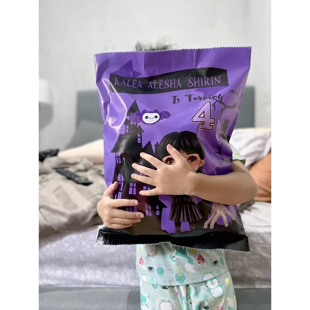 

JAYAPRINT- Pouch Snack Jumbo UK 30x40 Giant Snack Hampers Free Nama & Foto