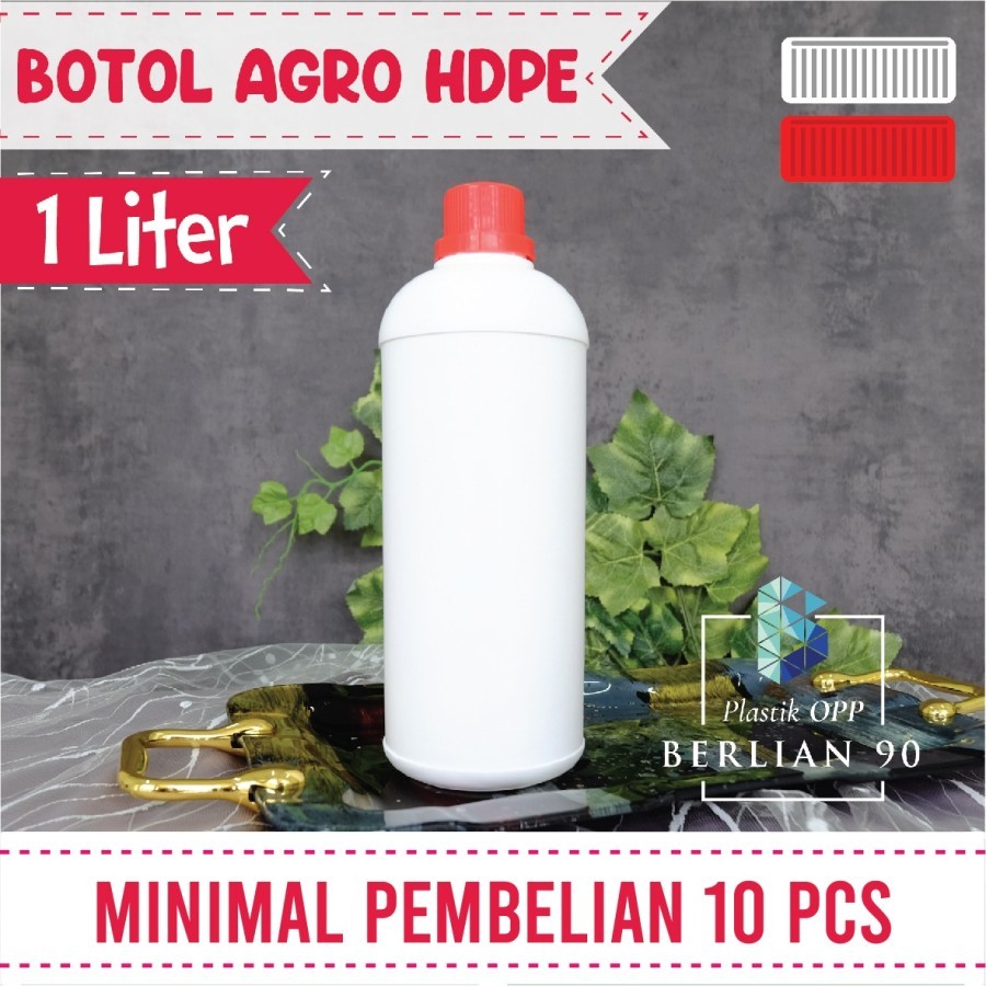 Botol Agro 1 Liter Botol Plastik HDPE 1000ml (ECERAN)