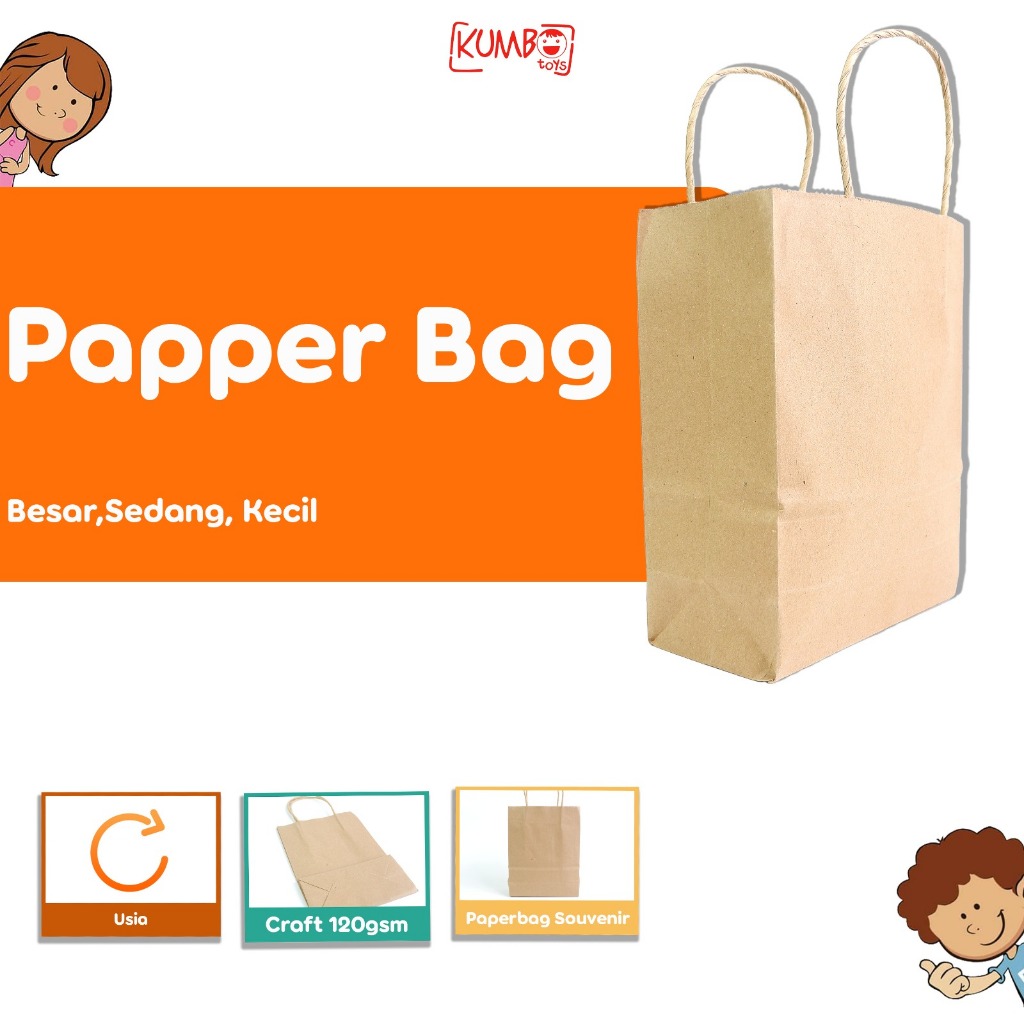 

Paper Bag Souvenir Coklat Polos