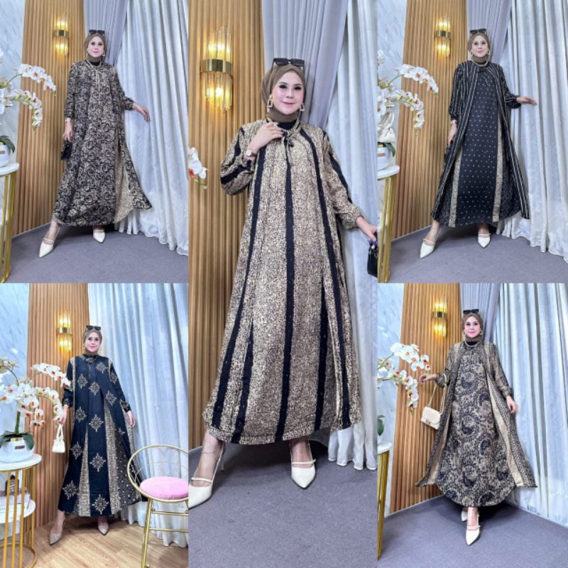 GAMIS CARDIGAN LD 110 (MUAT BB 40-75KG) - GAMIS BUSUI- GAMIS BUMIL- GAMIS MURAH - GAMIS RAYON - GAMI
