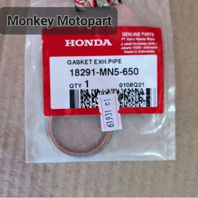 Gasket Exhaust Pipe Paking Knalpot Tiger Megapro CBR250 RR CBR150 CB150R Supra GTR 18291MN5650