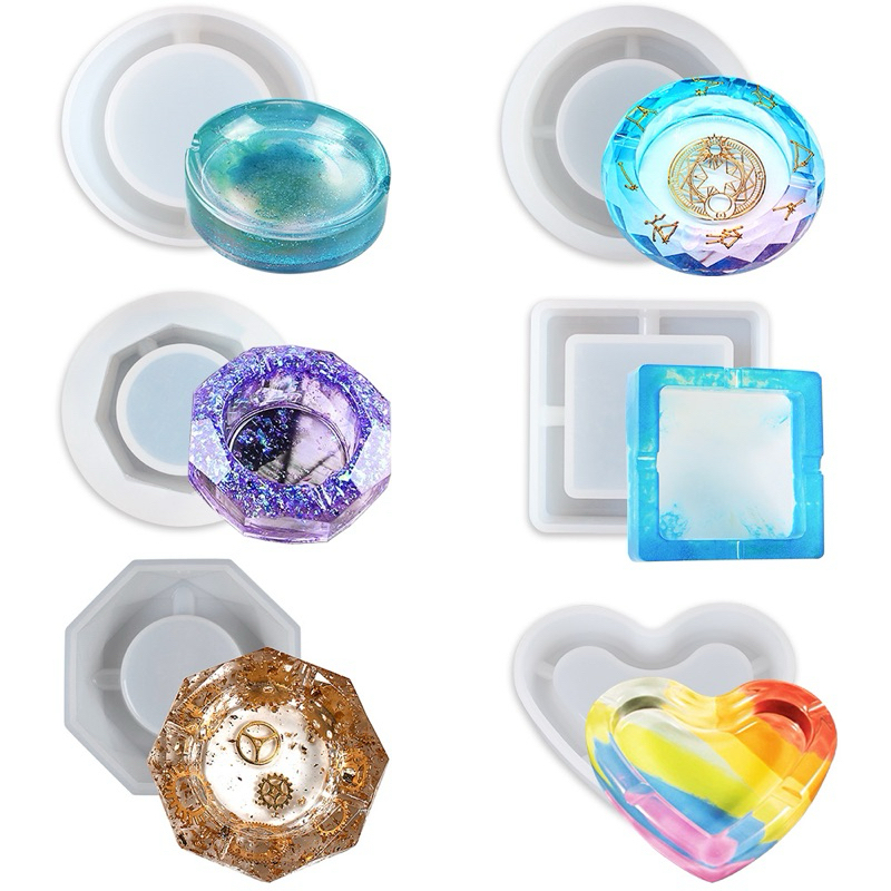 (BISA COD) Cetakan Asbak Silikon Mold Resin Asbak Mold Ashtray