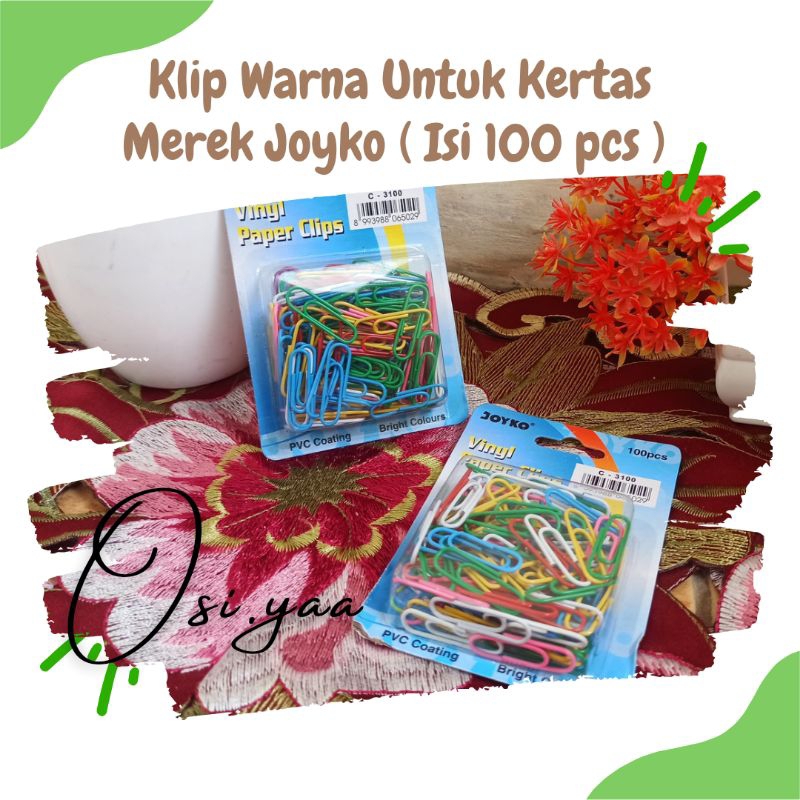 

Klip Kertas Merek Joyko #isi 100 pcs