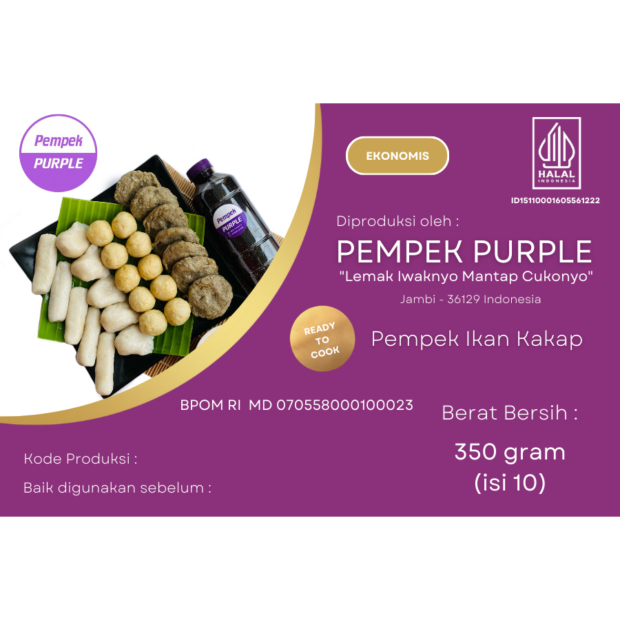 

Pempek Ikan / Pempek / Enak / Kakap / Ekonomis / Pempek Purple / Pempek Jambi / Pempek Palembang / Asli