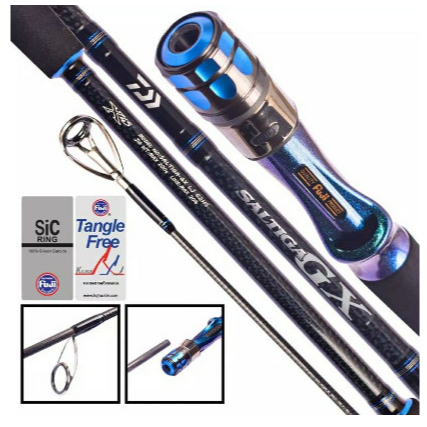 Alat Pancing Kuat Daiwa Saltiga GX LJ 62HS 63MHS Joran Light Jigging