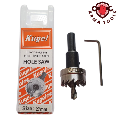 Hole Saw KUGEL HSS 27mm / Mata Bor Besi HSS / Gergaji Lubang Besi