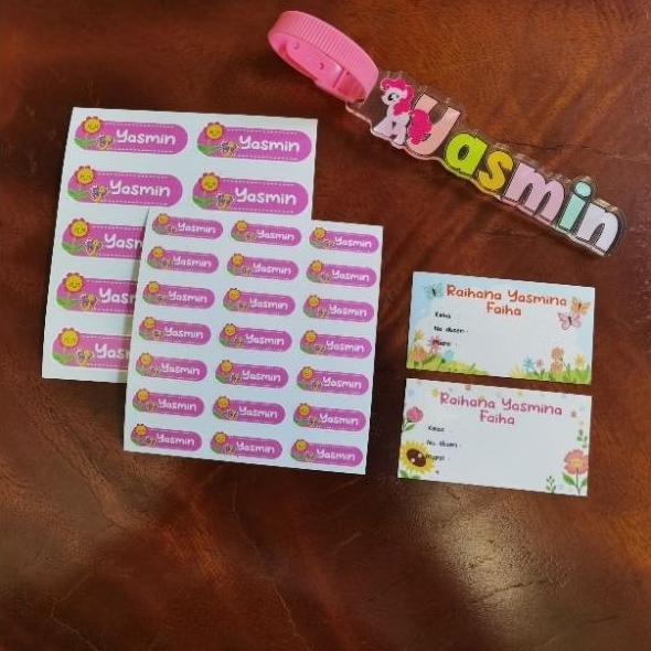 

PAKET HEMAT SEKOLAH - BAGTAG - STICKER BUKU - STICKER PENSIL MIX - FREE BELT - BEBAS CUSTOM