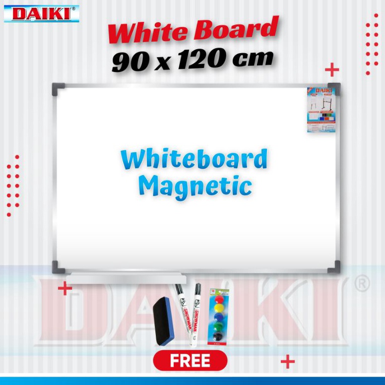 

KODE G56K Papan tulis Whiteboard Magnetic DAIKI Uk 9x12 Cm