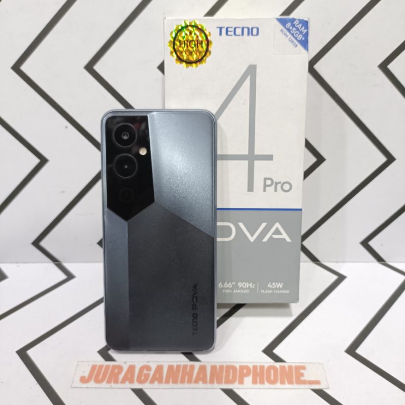 TECNO POVA 4 PRO NFC 8/128GB HP SECOND BEKAS FULLSET